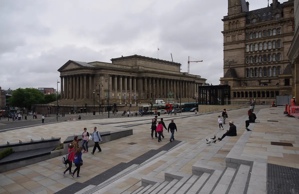 The square in front of Liverpool Lime Street station